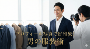 プロフィール写真 男性 服装で印象アップする秘訣